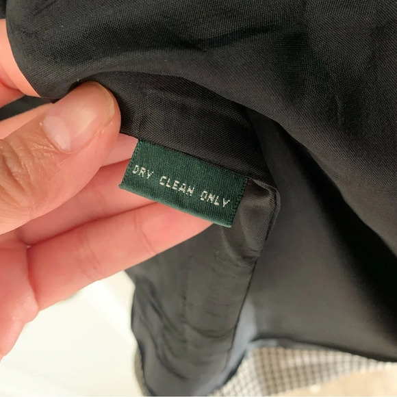 Lauren Ralph Lauren women’s houndstooth wool blazer jacket size 8 Neutral - Picture 8 of 11